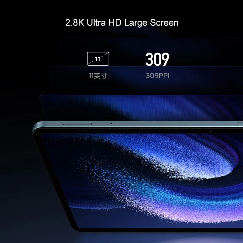 2023 Xiaomi Pad 6 Tablet 11 Inch 2.8K 144Hz UHD Screen Snapdragon 870 CPU 6GB 128GB 8840mAh 33W Fast Charge 8MP+13MP Tablet PC 6