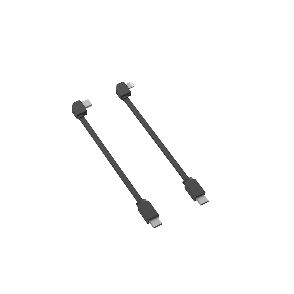 Deux câbles USB Type C FIMI pour X8 Mini 3, enroulés et prêts à l'emploi, sur fond neutre.