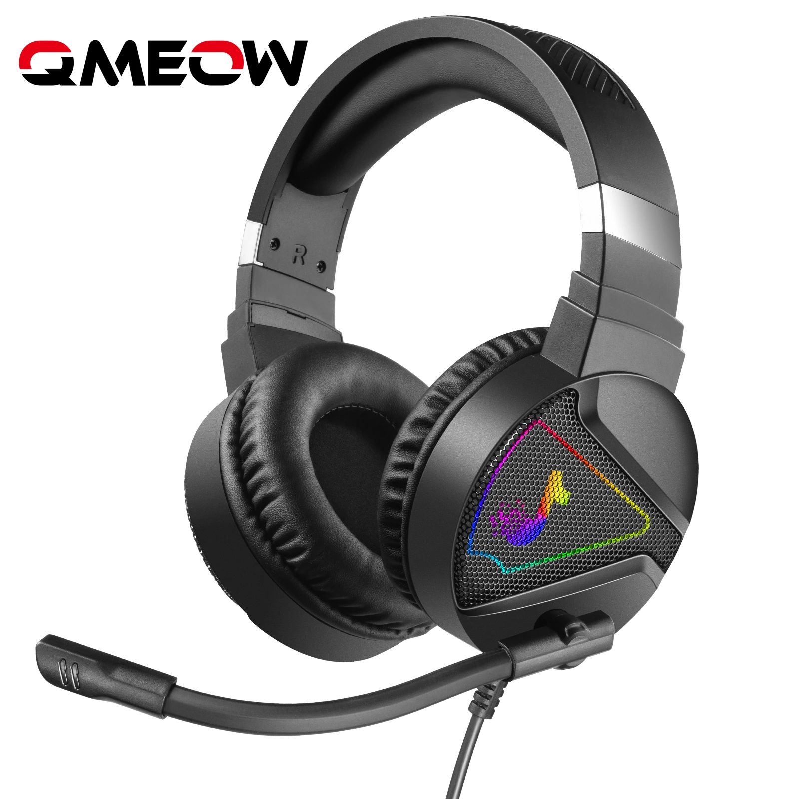 Игровая гарнитура QMEOW для ПК проводные наушники онлайн-обучения с микрофоном HD |