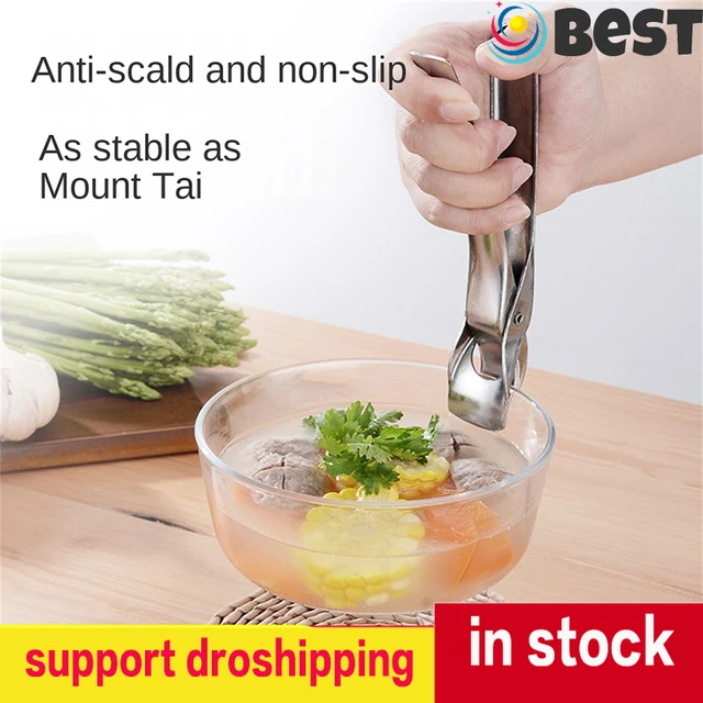 Stainless Steel Anti-Scalding Hot Bowl Dish Plate Gripper Clips