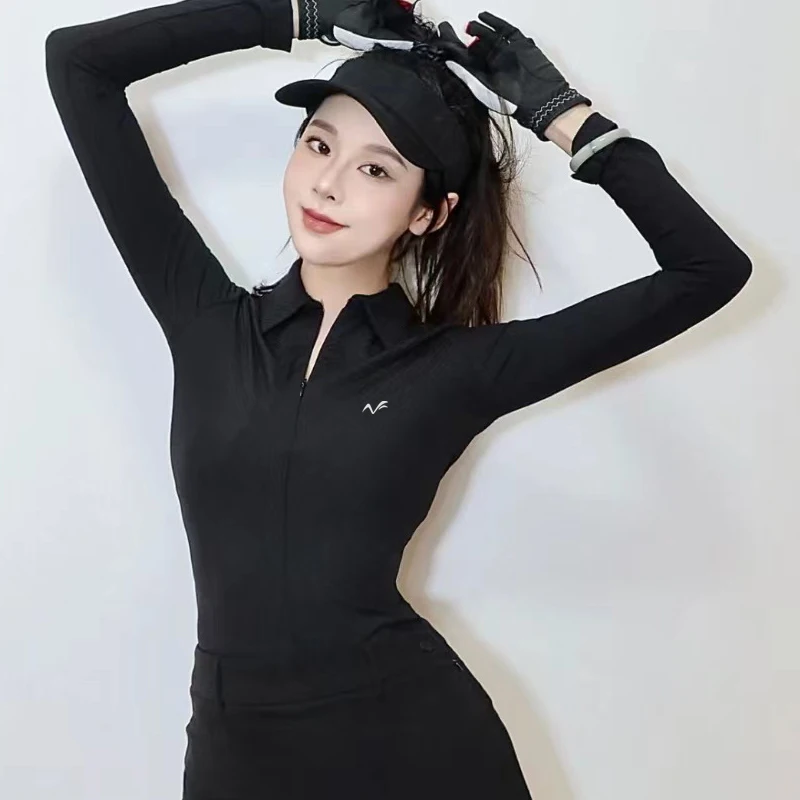 Golf Women's Autumn New Top, Slim Fit, Wear-resistant, High-quality, Fashionable, Comfortable, Versatile, Outdoor Leisure Sports