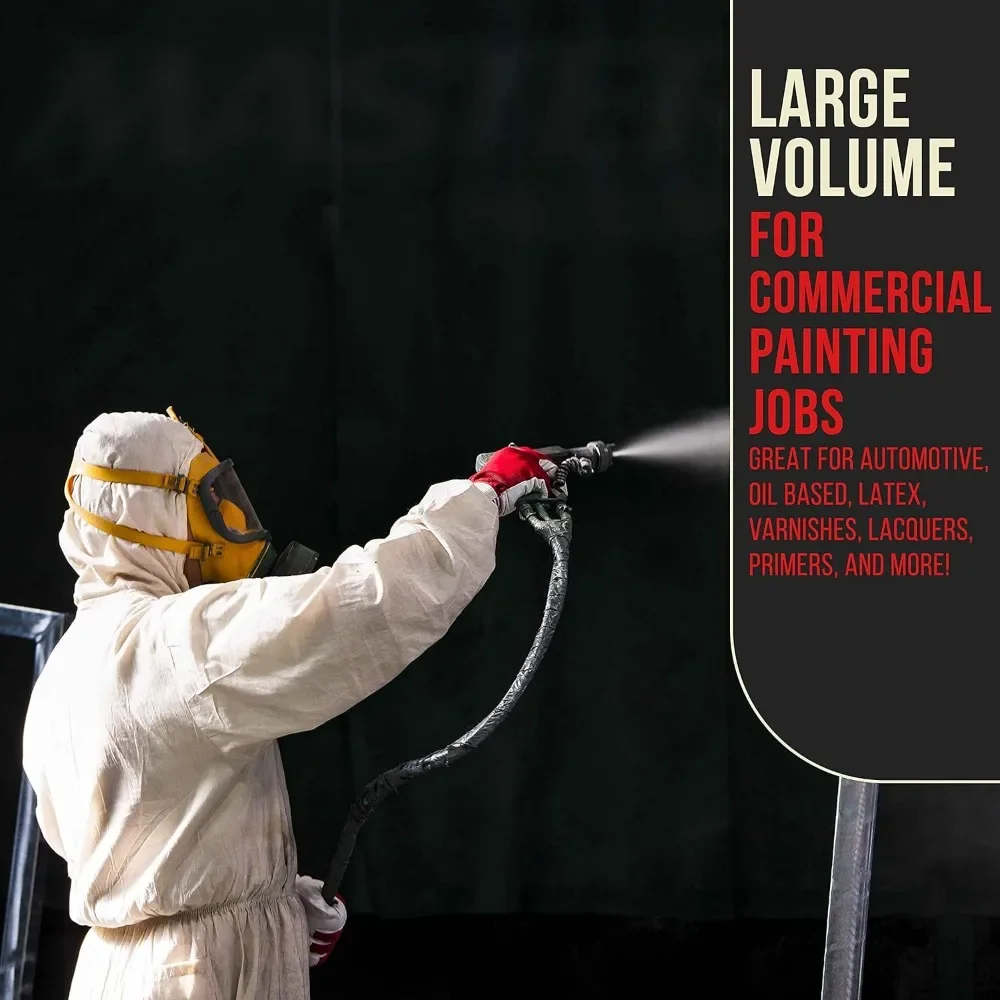 Pressure Tank Paint Spray Gun with 1.5 Mm Nozzle 2-1/2 Gal. Pressure Pot & Spray Gun with Hoses