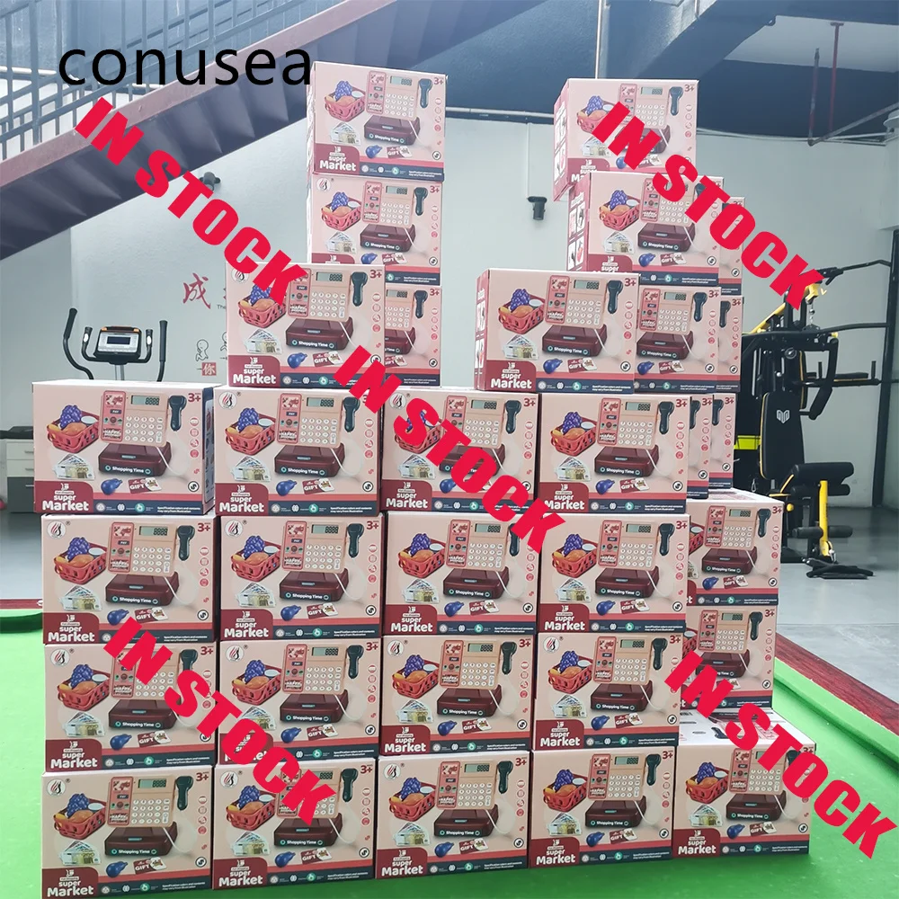 Conusea Cashier Toy Cash Register Calculator Children's Puzzle Play Toy Girl Boy Simulation Supermarket Store Shopping Cosplay 5