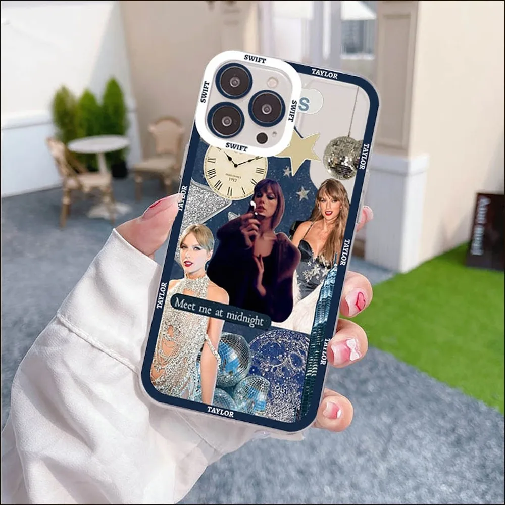 T-taylor-swift M-midnights Phone Case For Iphone 11 12 13 14 Mini Pro Max  Xr X Xs Tpu Clear Case For 8 7 6 Plus Se 2020 - Mobile Phone Cases & Covers  - AliExpress