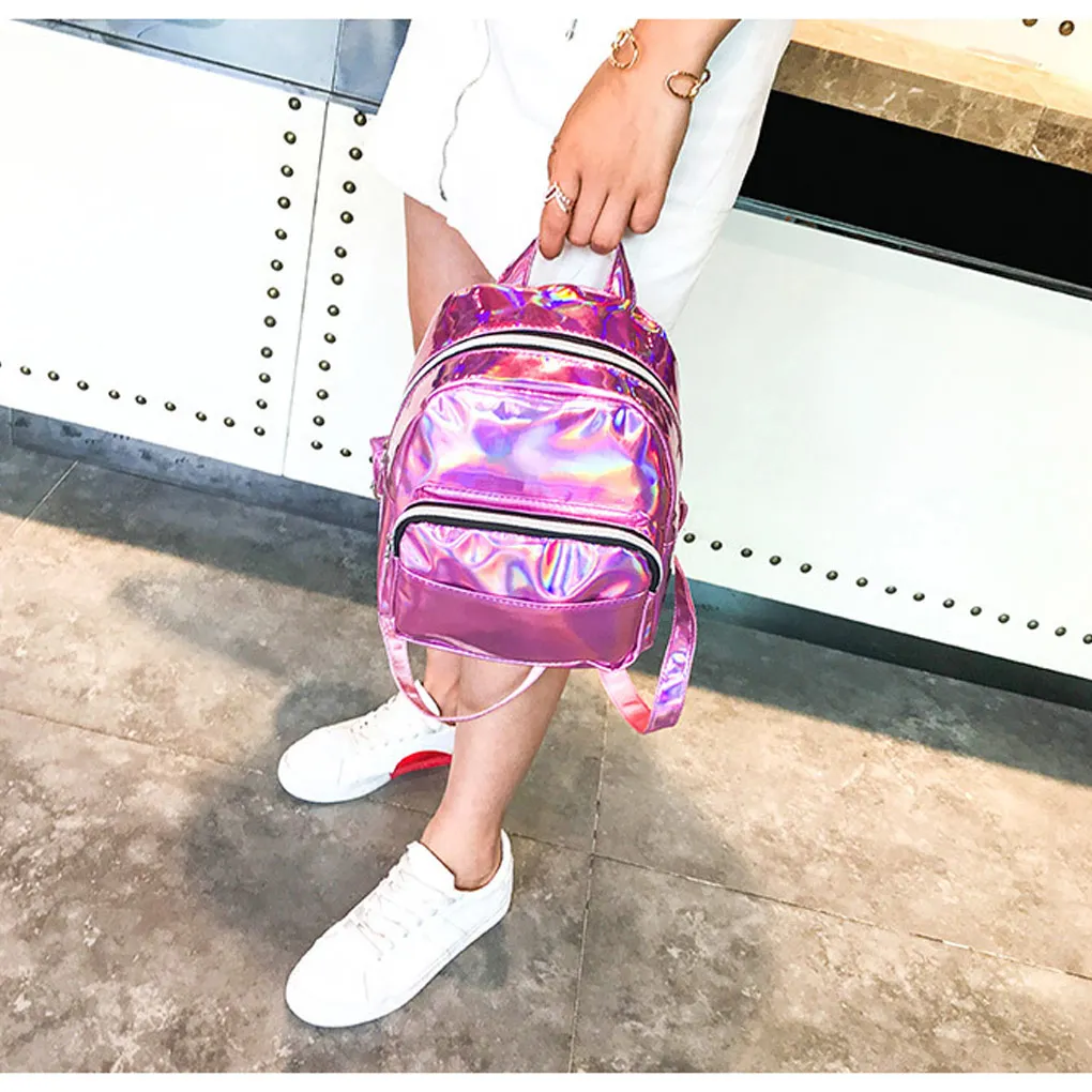 Girl Backpack Large-Capacity PU Shoulders Bag Rucksack Youth Teenagers School College Workplace Travel Office Home