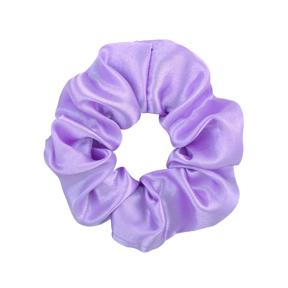 40Colors Vintage Satin Scrunchies Girls Elastic Hair Bands Ponytail Holder Hair Ties Rubber Bands Fashion Women Hair Accessories claw hair clips