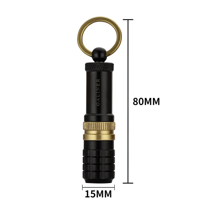Galiner Zinc Alloy Black & Gold Cigar Picker Holder Portable Double Needle Cigar Punch Drill Opener - Image 6