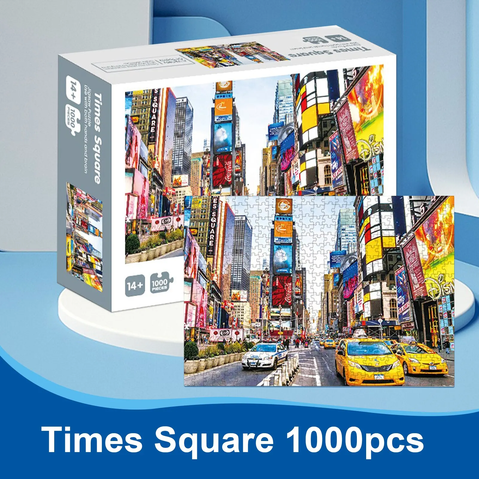 1000PCSNewYorkTimesSquarePuzzleCreativePaperDecorationGift