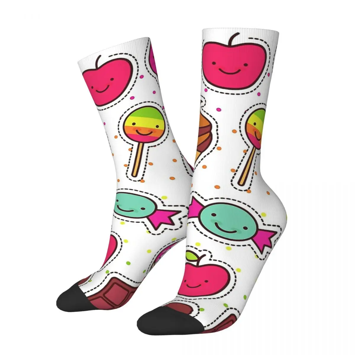 

Crazy Sock for Men Adorable Kawaii Sweet Treats Vintage A must-have for summer Quality Pattern Printed Boys Crew Sock Casual