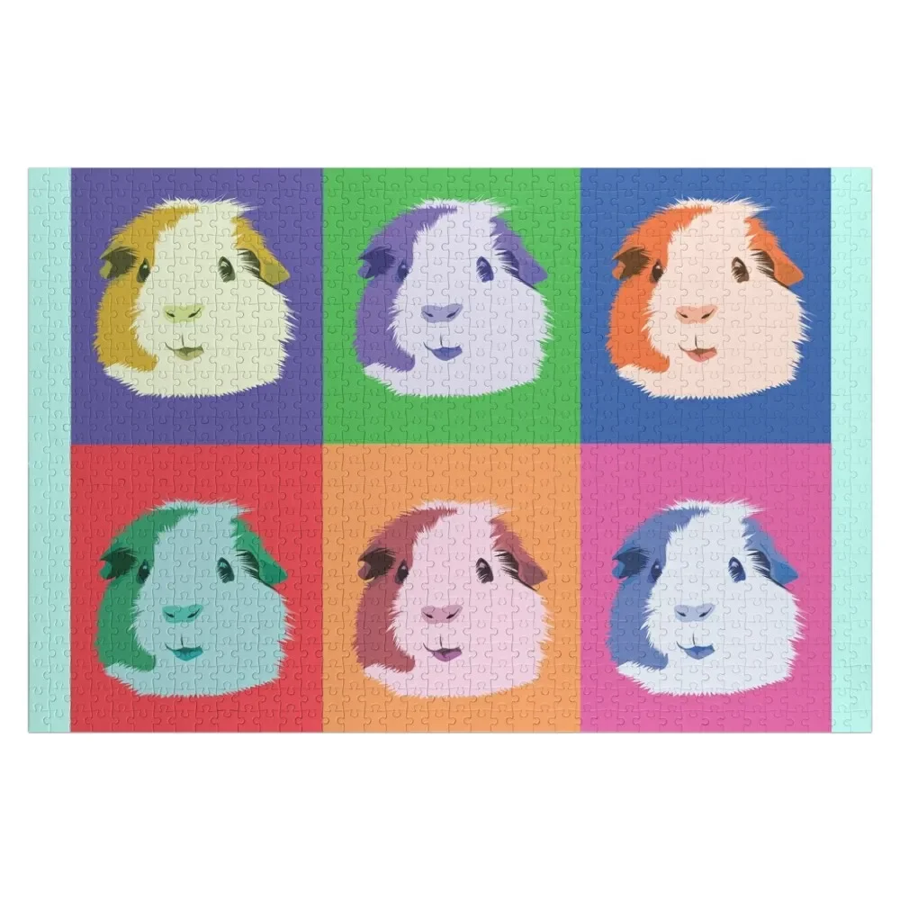 

Guinea Pig Jigsaw Puzzle Custom Child Gift Wooden Boxes Puzzle