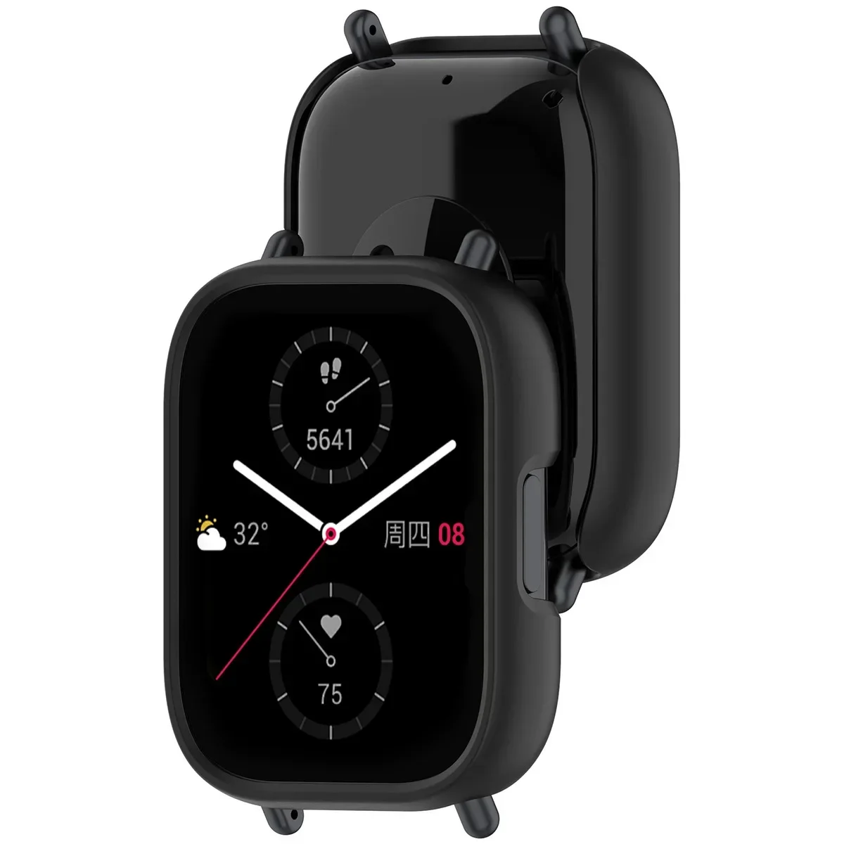 Matte Protective Bumper Shell for Smartwatch 5 - PC Hollow Case Cover