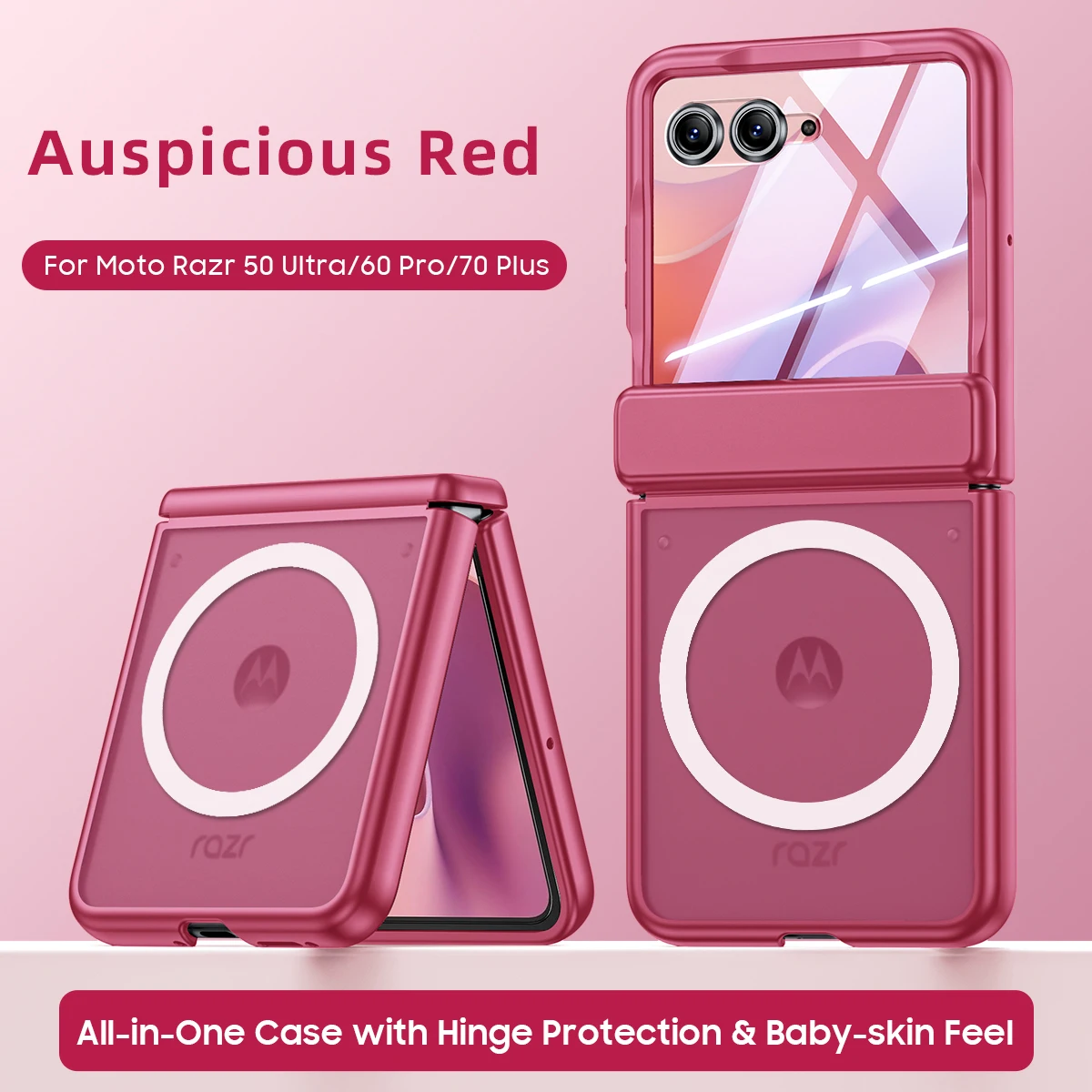 Matte Skin-Friendly Magnetic Folding Shockproof Case Cover