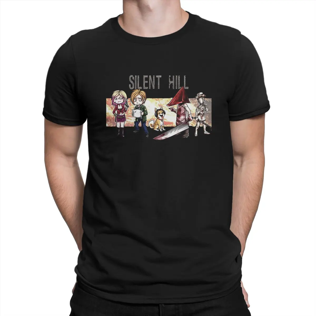 Crazy Copy Of Silent Hill Game T-Shirt Uomo Girocollo 100% Cotone T-Shirt Silent Hill Manica Corta Tees Abbigliamento Per Adulti