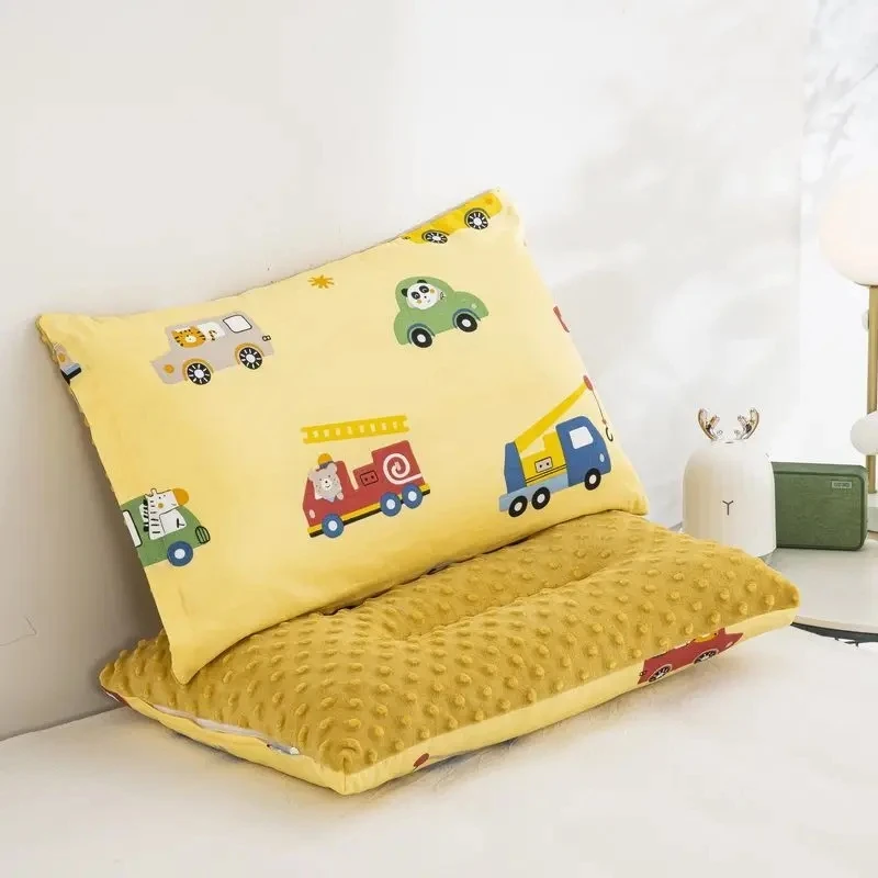 Cartoon Pattern Children's Pillow Removable Washable Baby Pillow with Zipper Household Breathable Cotton Boys Girls Pillow 6