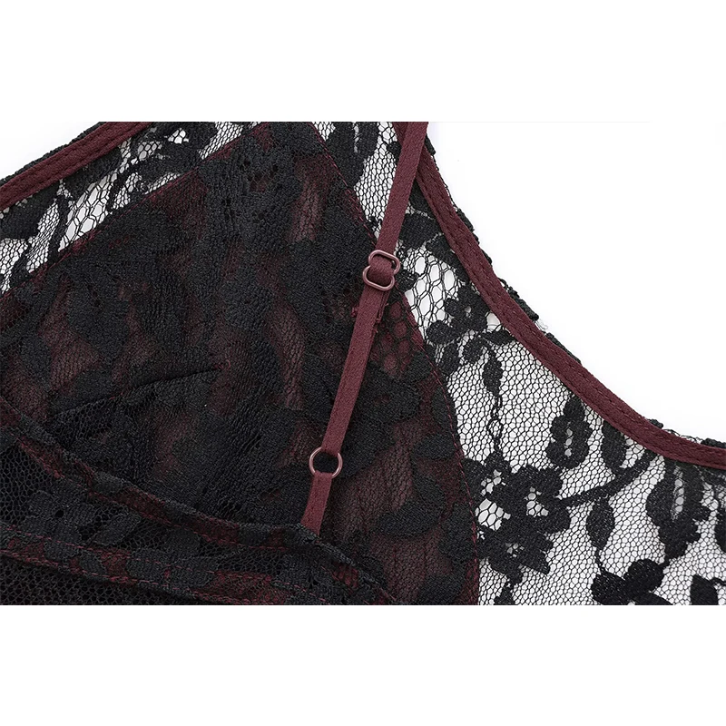 Women's Lace Chiffon Patchwork Camisole Dress Women French Style Fashion Backless Sexy Midi Dress Evening Party Dresses