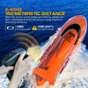 2.4GHz lancha de Elesteered Boat RC inject Speedboat 30km/h Waterproof Electric Turbine Drive Remote Control Boats Watercraft 3
