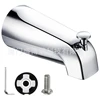 Multi-functional Pull Type Bathtub Faucet Zinc Alloy Durable Bathroom Tub Spout Inside Thread Bathtub Faucet Spout 5