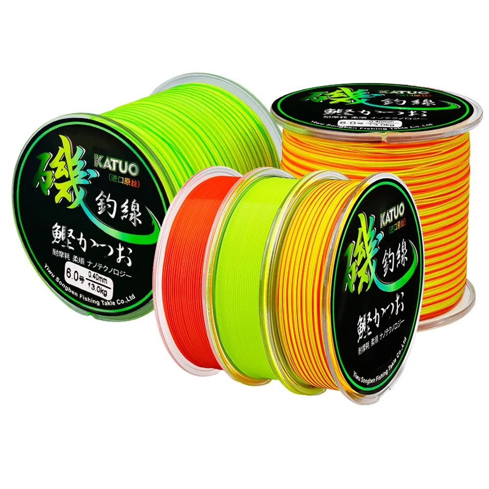 

500M Semi floating Rock fishing lines Wear-resistant Nylon Seawater Lure Freshwater Fishline Long-range Tackle 6LB-40LB Cord