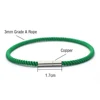 Noter 12 couleurs chanceux rouge chaîne Bracelet unisexe 3 tailles meilleur ami Couple cordon chaîne Bracelet tressé amitié bijoux Joias