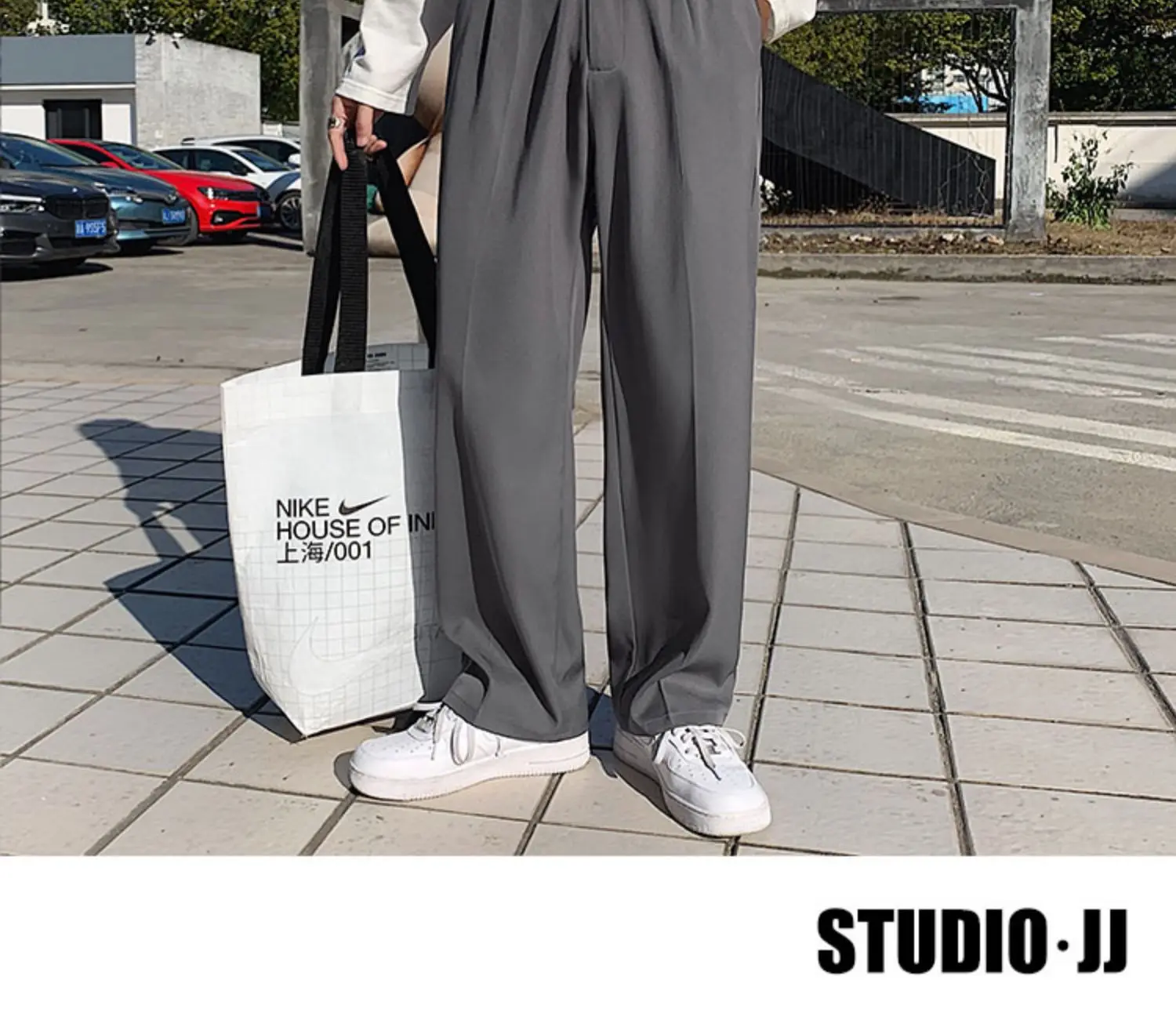 Description Picture 4 of itemMale Pants Stretch Solid Color Smart Casual Men's Trousers Office Quick Dry Suit Pants New Spring Autumn Korean Straight A109