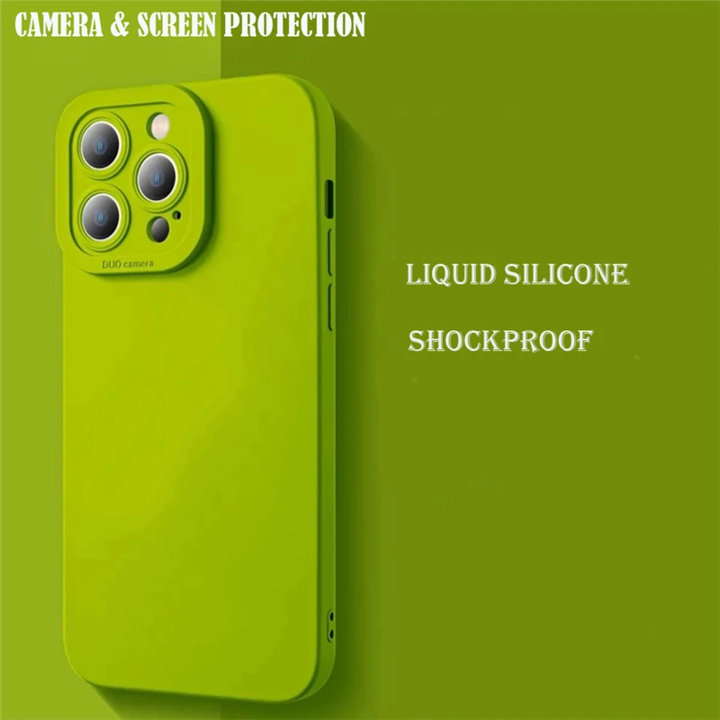 Liquid Silicone Phone Case For Iphone Models Protective Cover_voghion.com