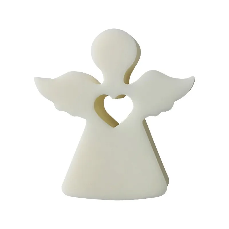 Silicone Mold for Angel Candle Gypsum Car Mounted Incense Expanding Gypsum Decoration Easter Aromatherapy Candle