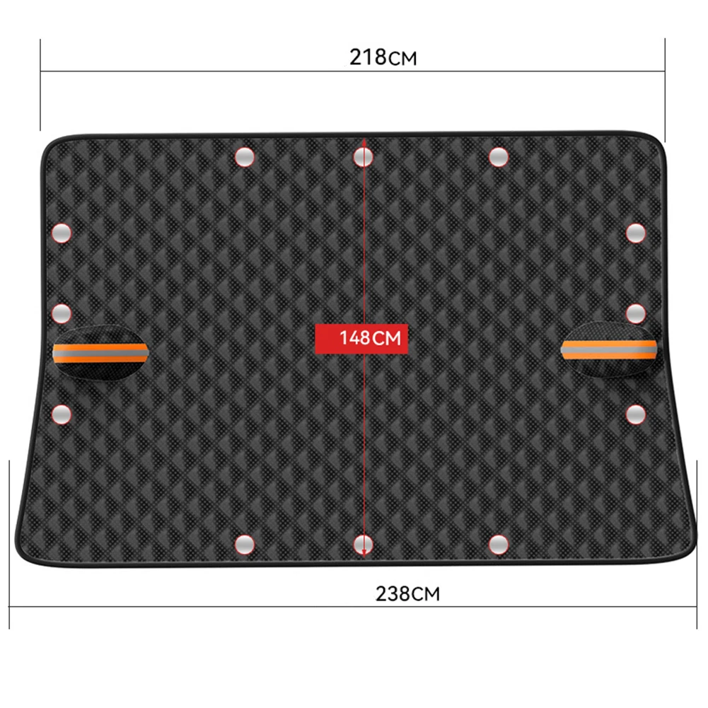 

Простая в использовании черная Автомобильная защита от снега, переднее ветровое стекло, солнцезащитный козырек защищает ваш автомобиль от снега и солнца, простая установка