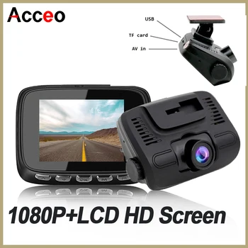 Dash Cam 1080P HD con Schermo Piccolo, Registratore Video Frontale a Lente Singola, Visione Notturna HD, Registrazione in Loop, Sensore G, Registratore Video per Auto