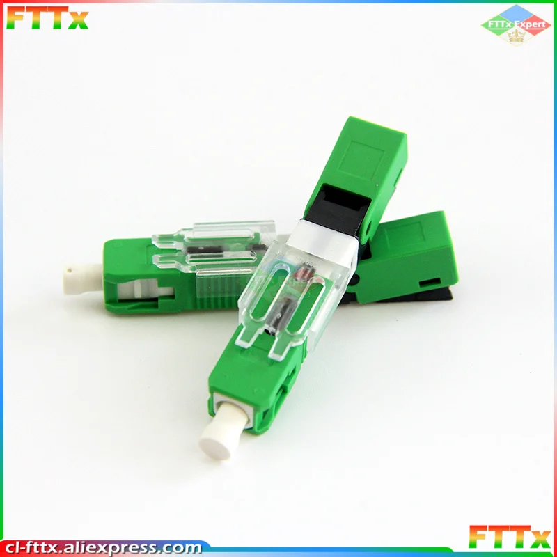 55mm high quality single mode fiber optic sc apc fast connector quick ftth fiber optic connector adapter free shipping 100,200PCS/Lot SC APC＆SC UPC Single-Mode Fiber Optic Fast Connector Ftth optic fiber Quick connector ESC250D SM Free Shipping