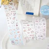 1Pc Kitten No Worries Series Washi Tape Sticker Decorative Collage Adhesive DIY Scrapbooking Hand Made Masking Stationery 4Style 4