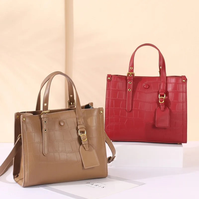 

2023 Women's Bags New Embossed Leather Women's Bag Shoulder Bag Fashion European and American Style Cowhide Handbag