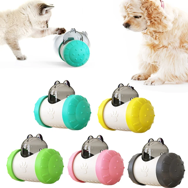 Dog Feeder,Pet Cat Dry Food Dispenser,IQ Training Dog Treat Dispenser with  Button-Dog Treat Interactive Memory Training Toy - AliExpress