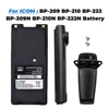 Battery BP-210 Li-ion 2200mAh Support Type-C Charging For Walkie Talkie ICOM IC-F11 IC-F21 IC-V8 IC-A6 IC-A24 Radio New Upgraded 4