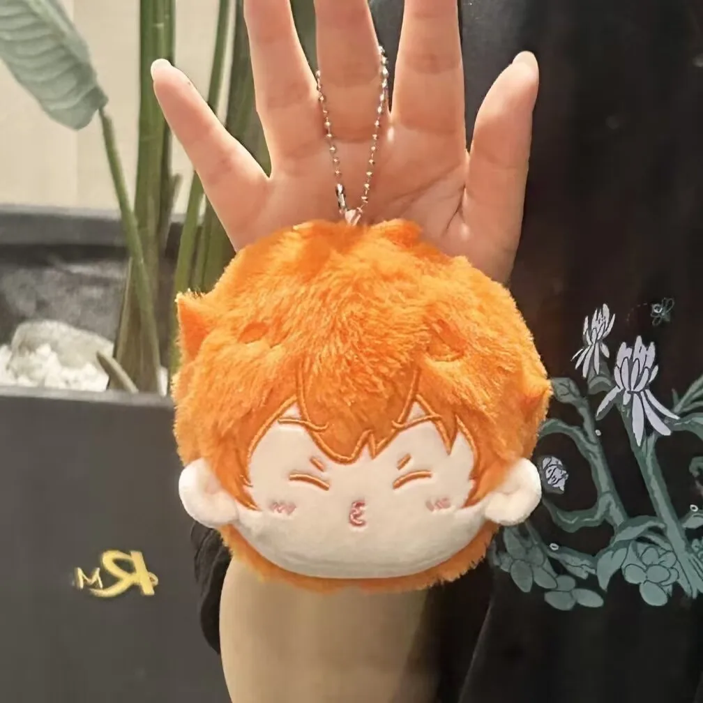 Plush Toy 10cm Haikyuu Hinata Shoyo Kei Tsukishima Anime Peripheral Pendant Backpack Decoration Keychain Gift