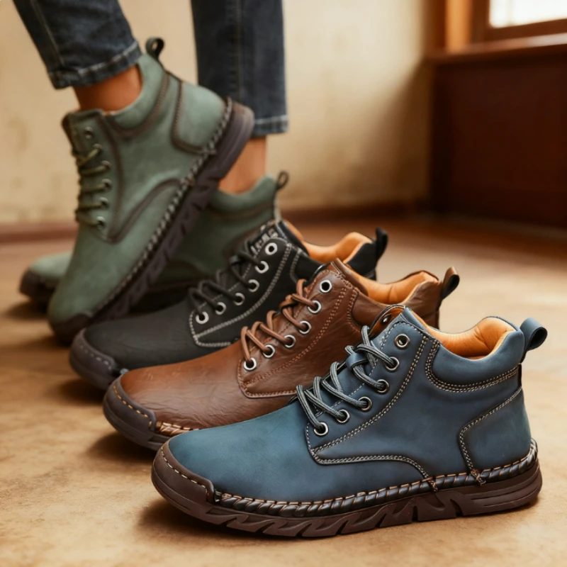 Womens Loafers Breathable Slip on Italian Walking Shoes Handmade Leather Casual Sneakers 2025 Hot Sale Moccasins Outdoor Shoes