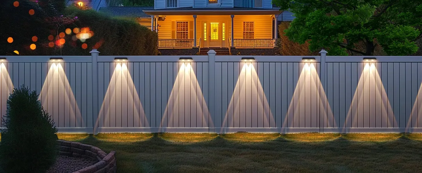 solar fence lights