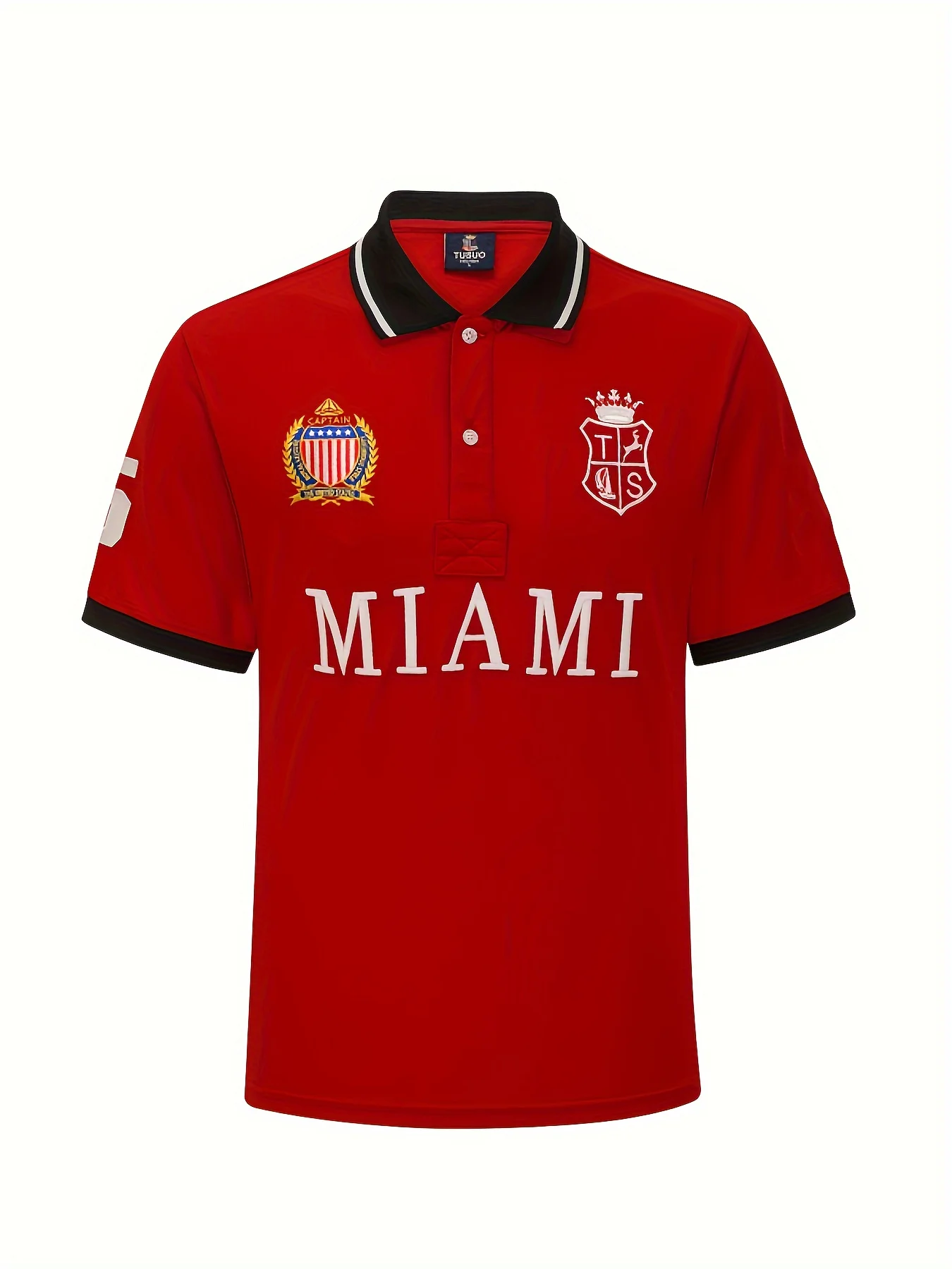 New White Polo Shirt Men's Miami City of USA Popular Hot