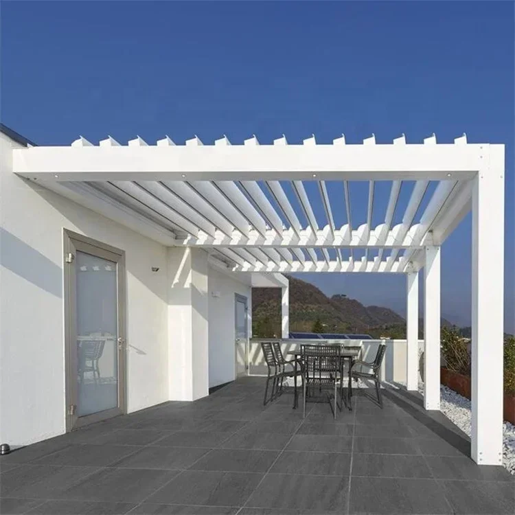 

Aluminum Pergola Solaire Extrusion Profile For Attached Pergola Roof Gazebo Louver Garden Remote Pergola Chiusa