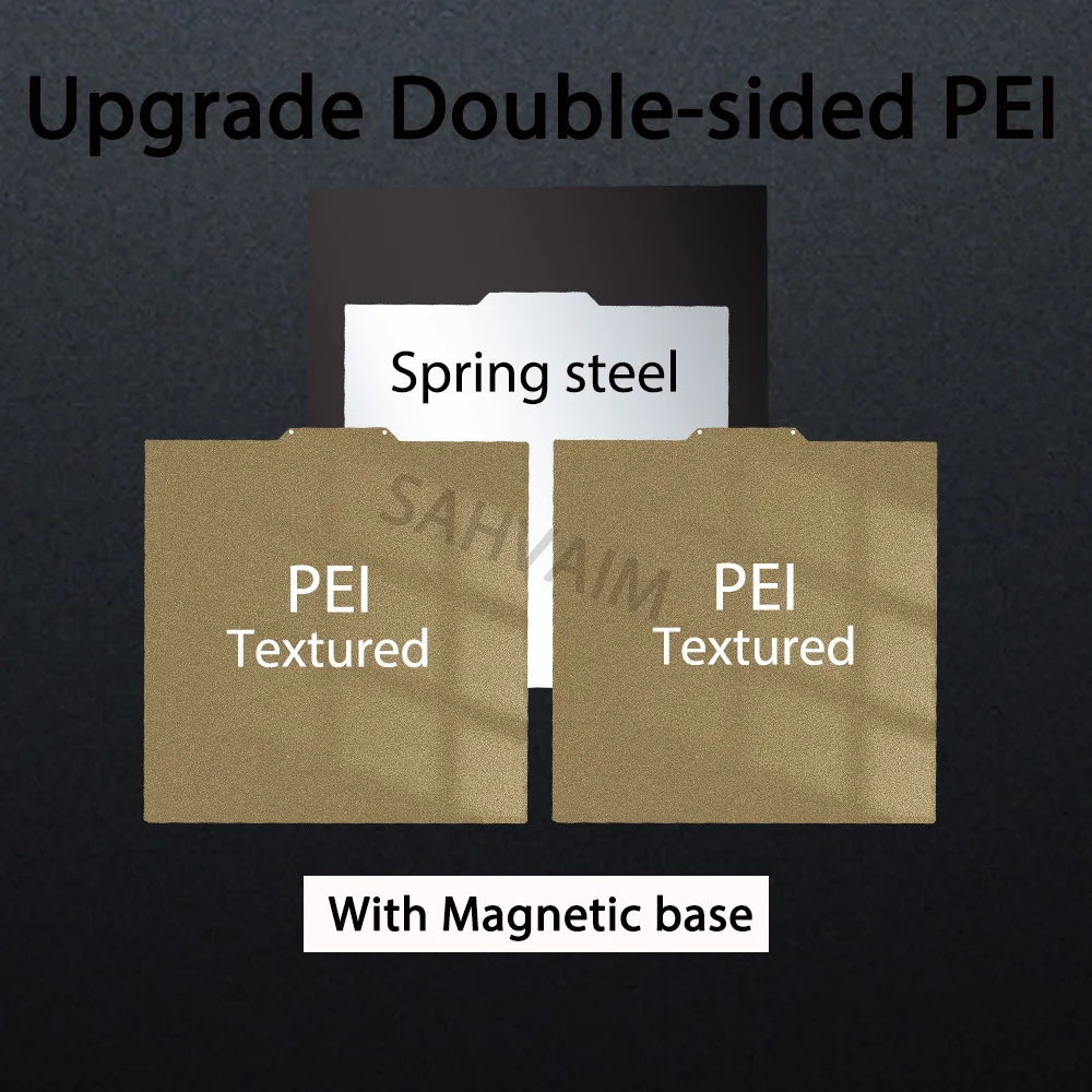 Enhanced Magnetic Textured PEI Sheet Steel Build Plate - 235x235 Upgrade