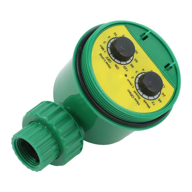 Green Outdoor Plastic Gardens Electronic Automatic Watering Hose Irrigation Timer Controller Faucet Water Pipes 2