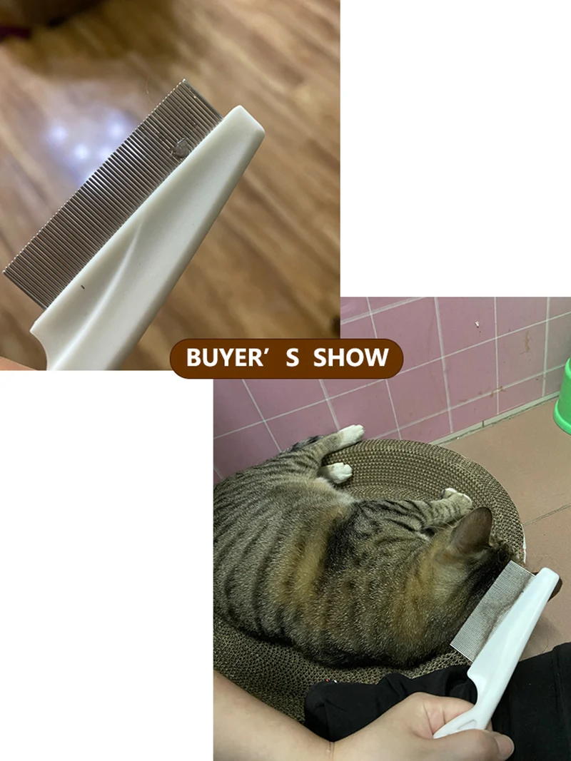 Home Pet Animal Care Comb Protect Flea Comb for Cat Dog Pet Stainless Steel Comfort Flea Hair Grooming Comb