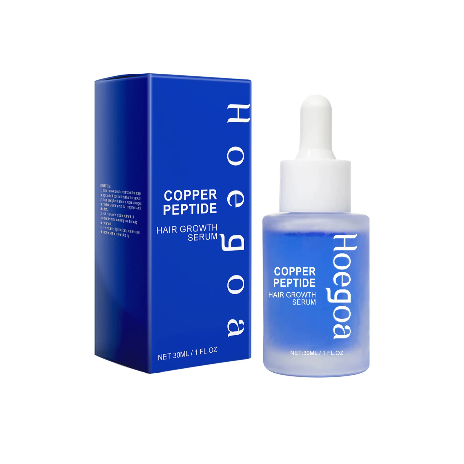 Copper Peptide Hair Serum: Nourishes Scalp, Conditions Hair Roots, Repairs, Adds Volume and Strengthens Hair