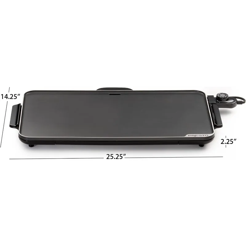 OUIO Slimline Griddle, Black, 22" 5