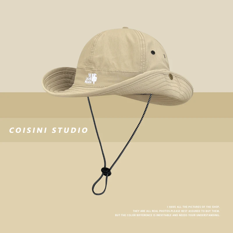 

Панама на шнурке в японском стиле для мужчин и женщин, шляпа с инструментами в стиле ретро, Повседневная универсальная для активного отдыха, скалолазания, защита от солнца, летняя