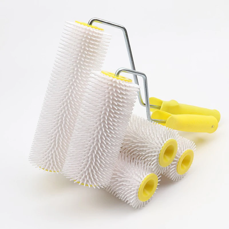 1PC 15/22CM Defoaming Drum Brush Spike Roller Latex Floor Self Compound Roller Leveling Screed Spiked Roller Paint Brush Roller
