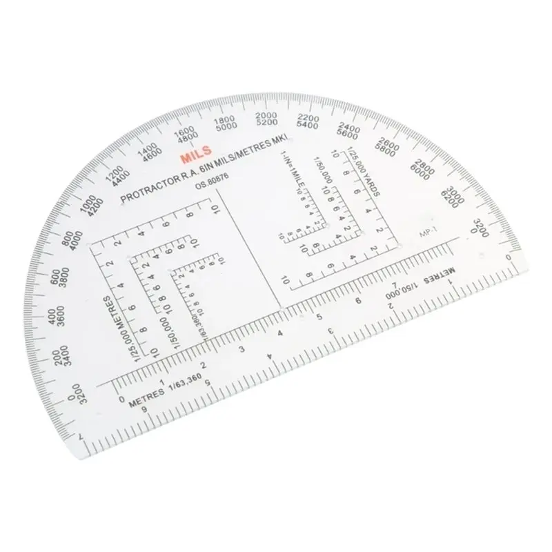 L93A-지상 항법용 각도기, 지리 좌표 눈금자 UTM/MGRS 좌표 스케일, ..
