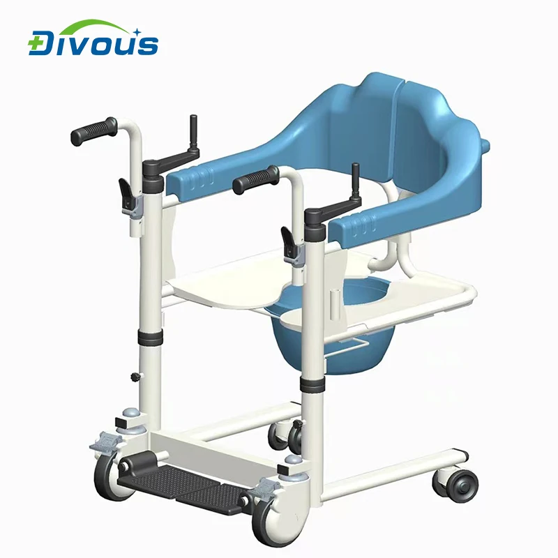 Hot sale Toilet Transfer lift Commode Adjustable Bath Chair Hospital Nursing For Invalid Disabled Chair 3