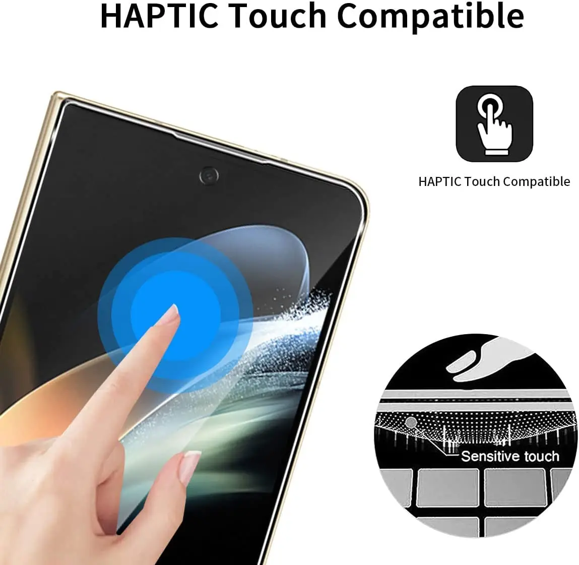 Film Hydrogel à couverture complète, 2 pièces, pour Samsung Galaxy Z Fold 3 Fold 4 Fold 5 protecteur d'écran – Image 2