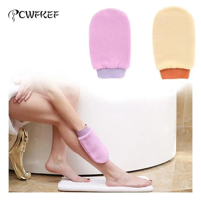 1Pc Shower Spa Exfoliator Two-sided Bath Glove Body Cleaning Scrub Mitt Rub Dead Skin Removal Bathroom Products