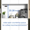 71" Tall White Kitchen Pantry Cabinet,Kitchen Pantry Storage Cabinet with Power Outlet,Freestanding Kitchen Hutch w/ countertop 3